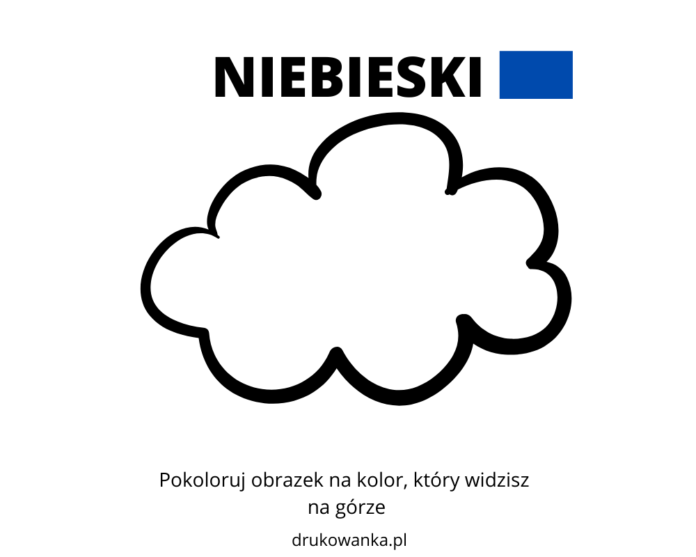 niebieski kolorowanka do drukowania