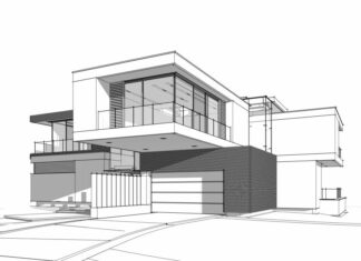 Nowoczesny dom nowoczesny dom kolorowanka do drukowania