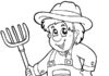 Ogrodnik ogrodnik kolorowanka do drukowania