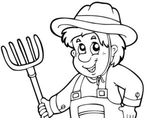 Ogrodnik ogrodnik kolorowanka do drukowania