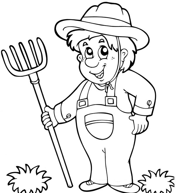 ogrodnik kolorowanka do drukowania