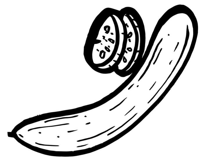 ogórki kolorowanka do drukowania