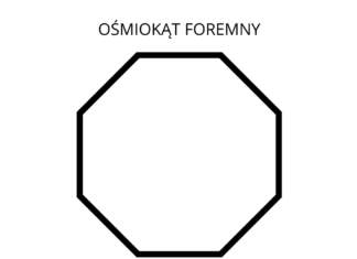 ośmiokąt foremny kolorowanka do drukowania