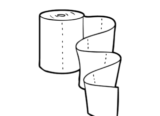 papier toaletowy kolorowanka do drukowania