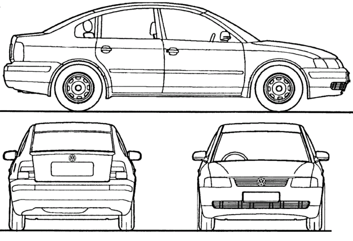 passat sedan kolorowanka do drukowania