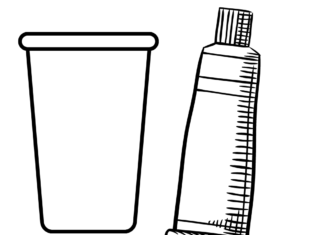 pasta i kubek kolorowanka do drukowania