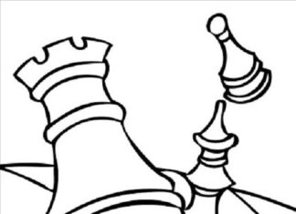 Pionki szach pionki szach kolorowanka do drukowania