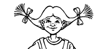 Pippi Langstrumpf pippi langstrumpf kolorowanka do drukowania