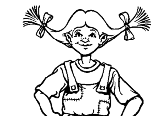 Pippi Langstrumpf pippi langstrumpf kolorowanka do drukowania