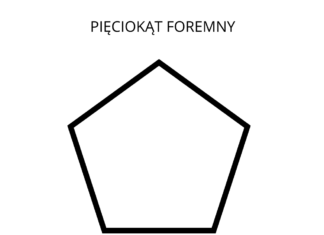 pięciokąt foremny kolorowanka do drukowania