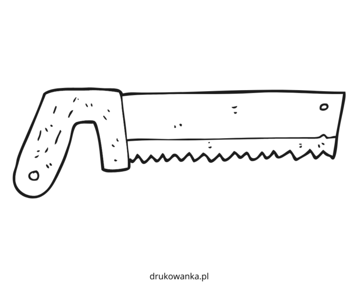 Piła do drewna obrazek do drukowania