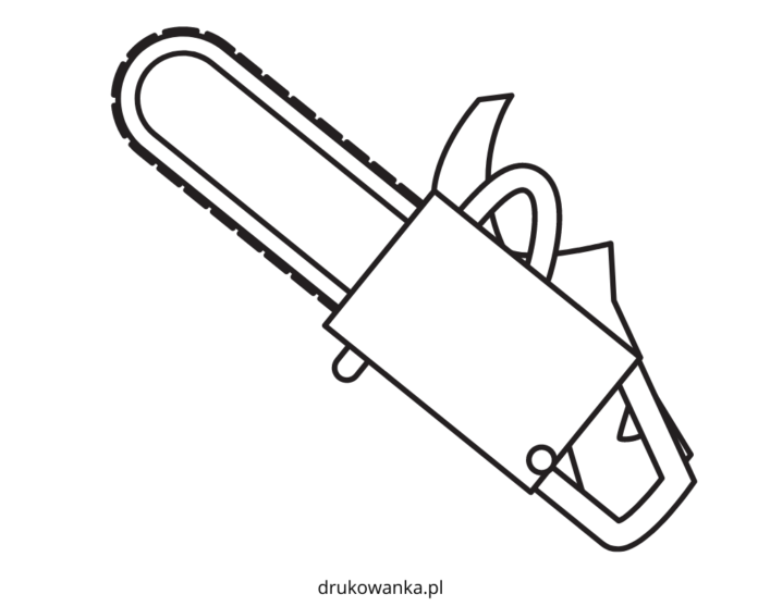 Piła spalinowa obrazek do drukowania