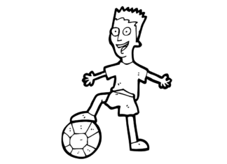 Piłkarz dla dzieci piłkarz dla dzieci kolorowanka do drukowania