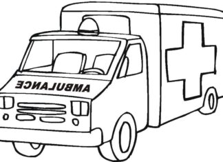 Pogotowie samochód pogotowie samochód kolorowanka do drukowania