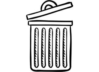 pojemnik na odpady kolorowanka do drukowania