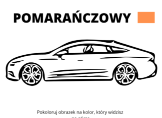 pomarańczowy kolorowanka do drukowania