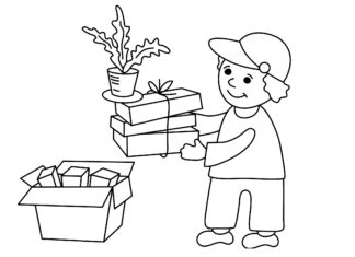 Portier portier kolorowanka do drukowania