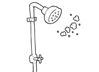 prysznic kolorowanka do drukowania