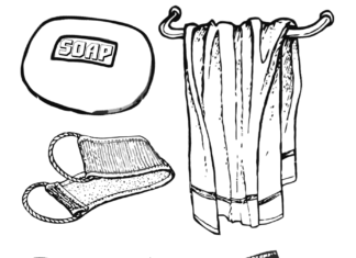 przybory higieniczne kolorowanka do drukowania