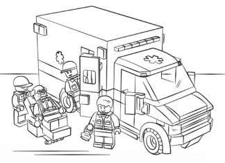 Ratownicy medyczni lego ratownicy medyczni lego kolorowanka do drukowania