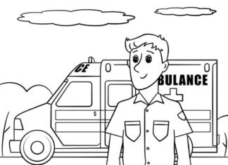 Ratownik medyczny ratownik medyczny kolorowanka do drukowania