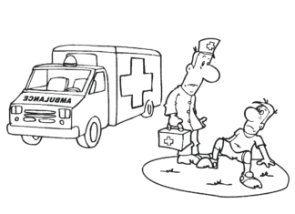 Ratownik medyczny w akcji ratownik medyczny w akcji kolorowanka do drukowania