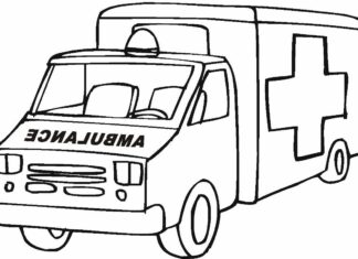 rysunek karetka kolorowanka do drukowania