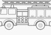 Samochód straży pożarnej samochód straży pożarnej kolorowanka do drukowania