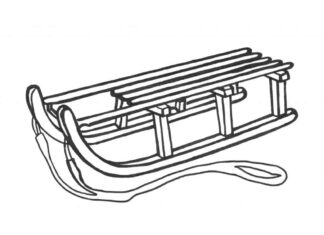 sanki dla dzieci kolorowanka do drukowania