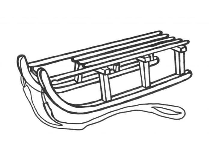 sanki dla dzieci kolorowanka do drukowania
