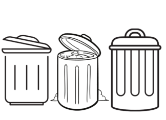 segregacja odpadów kolorowanka do drukowania