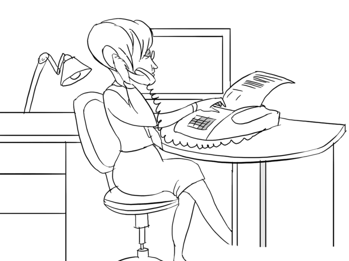 sekretarka kolorowanka do drukowania