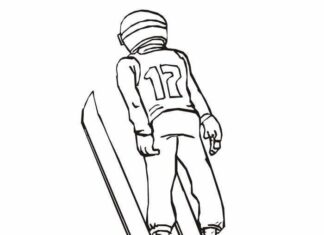 Skoki Narciarskie skoki narciarskie kolorowanka do drukowania