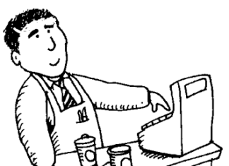 sprzedawca kolorowanka do drukowania