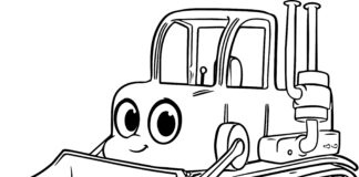 Spychacz dla dzieci spychacz dla dzieci obrazek do drukowania