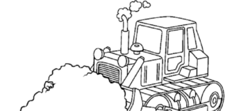 Spychacz usuwa ziemię spychacz usuwa ziemię obrazek do drukowania