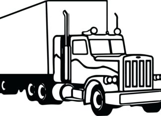 Super ciężarówka super ciężarówka kolorowanka do drukowania