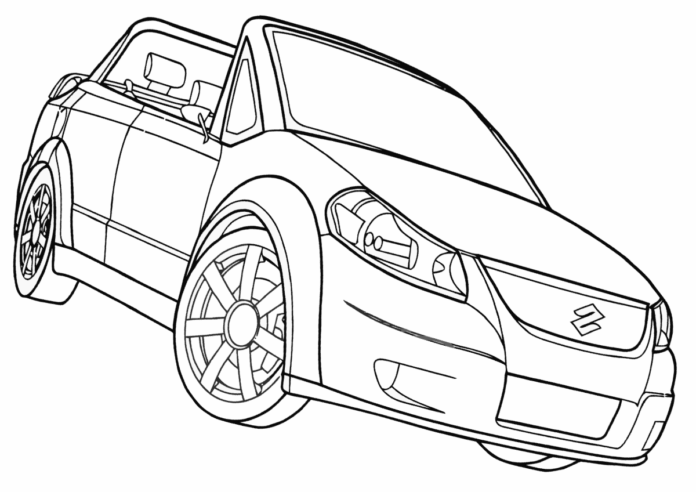 suzuki cabrio kolorowanka do drukowania