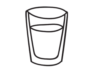 szklanka wody kolorowanka do drukowania