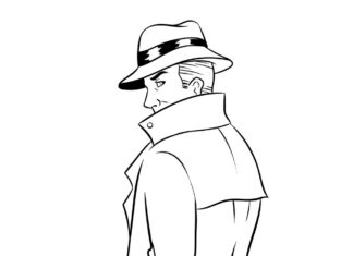 tajny detektyw kolorowanka do drukowania