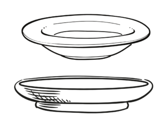 talerze kolorowanka do drukowania