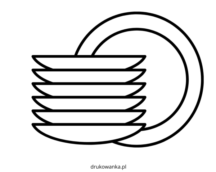 talerzyki kolorowanka do drukowania