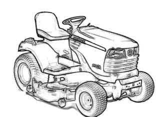 Traktor kosiarka Traktor kosiarka kolorowanka do drukowania