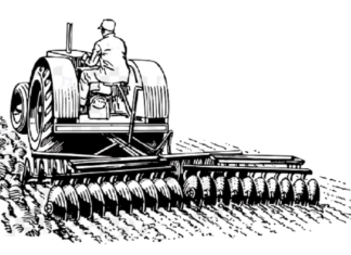 Traktor z bronami traktor z bronami kolorowanka do drukowania