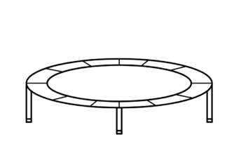 trampolina kolorowanka do drukowania