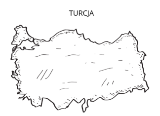 turcja mapa kolorowanka do drukowania