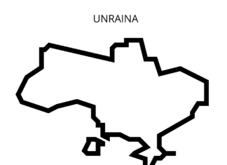 ukraina mapa kolorowanka do drukowania