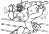 walka Wrestling kolorowanka do drukowania