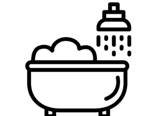 wanna pełna wody kolorowanka do drukowania