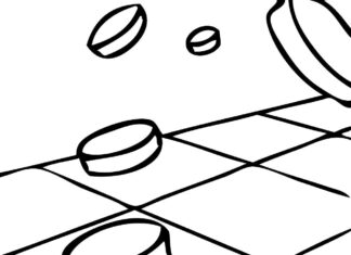 Warcaby warcaby kolorowanka do drukowania